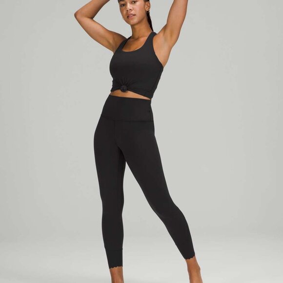 lululemon Align Scalloped Hem High Rise 25” Pant NWT Black Size 4 - Picture 3 of 6